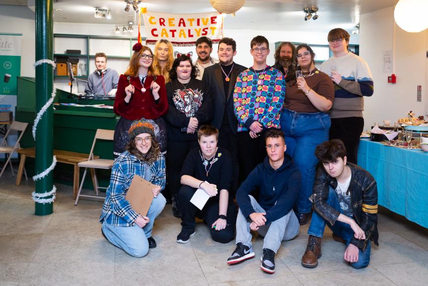 Creative Catalyst Thanet young creatives A group of young people on Creative Catalyst Thanet