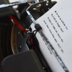 Typewriter in action Typewriter in action