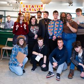 A group of young people on Creative Catalyst Thanet